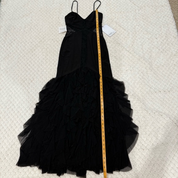 NWT FREE PEOPLE FAME AND PARTNERS THE ABBY BLACK MAXI DRESS - Picture 7 of 10